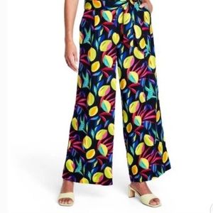 **SOLD** Brand New w/o tags Tabitha Brown Lemon Print Linen Blend wide leg pants